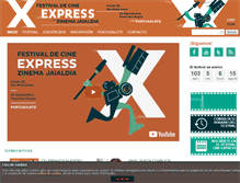Tablet Screenshot of festivalcineexpress.com